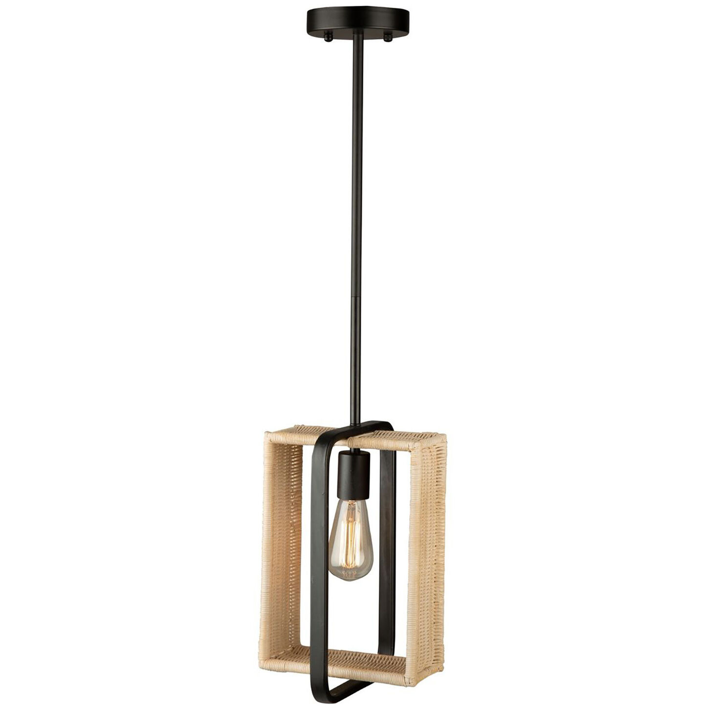 Perris LED 8 inch Black Pendant Ceiling Light