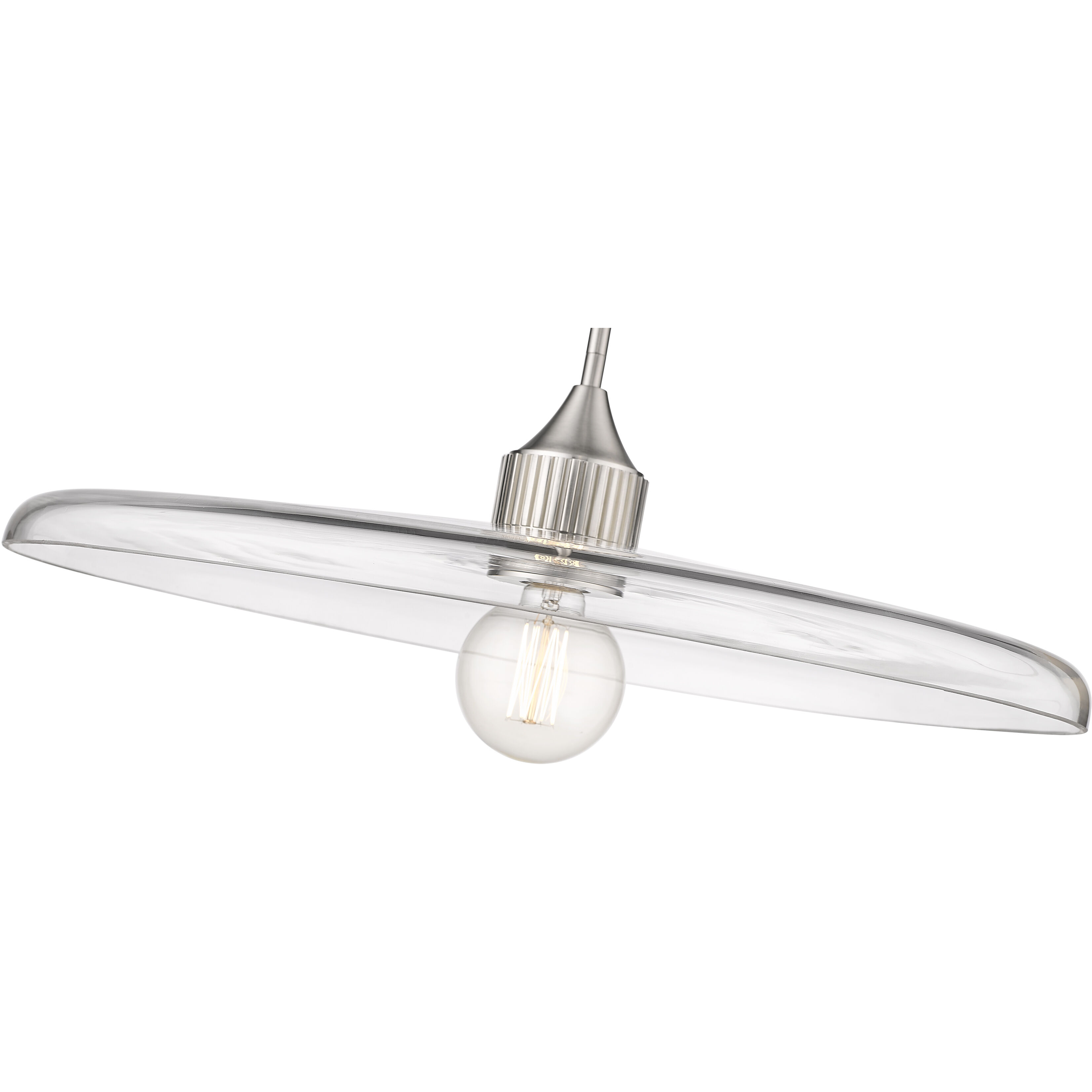 Paloma 1 Light 24 inch Brushed Nickel Pendant Ceiling Light