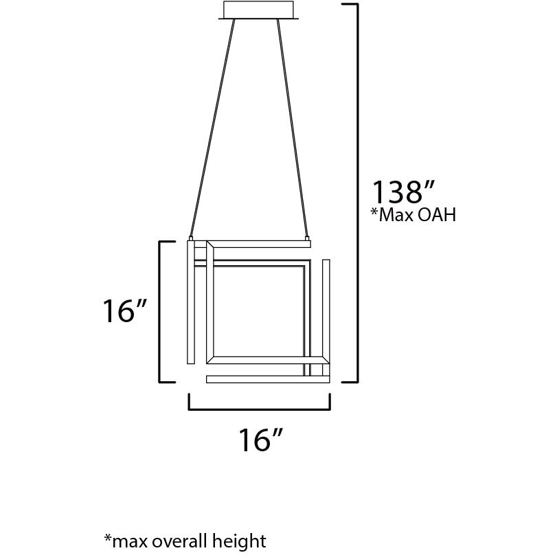Penrose LED 16 inch Gold Single Pendant Ceiling Light