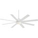 Slipstream 65 inch Flat White Outdoor Ceiling Fan