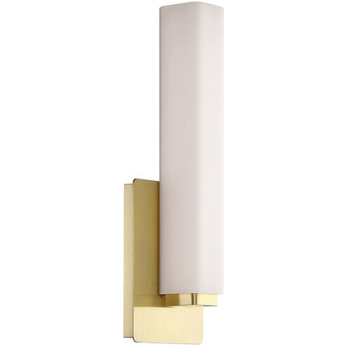 Vogue Wall Sconce Wall Light in 2700K, 15in., Brushed Brass
