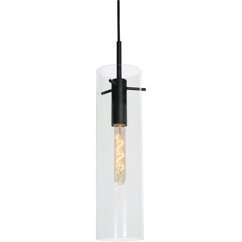 Vista 1 Light 4.7 inch Black Pendant Ceiling Light