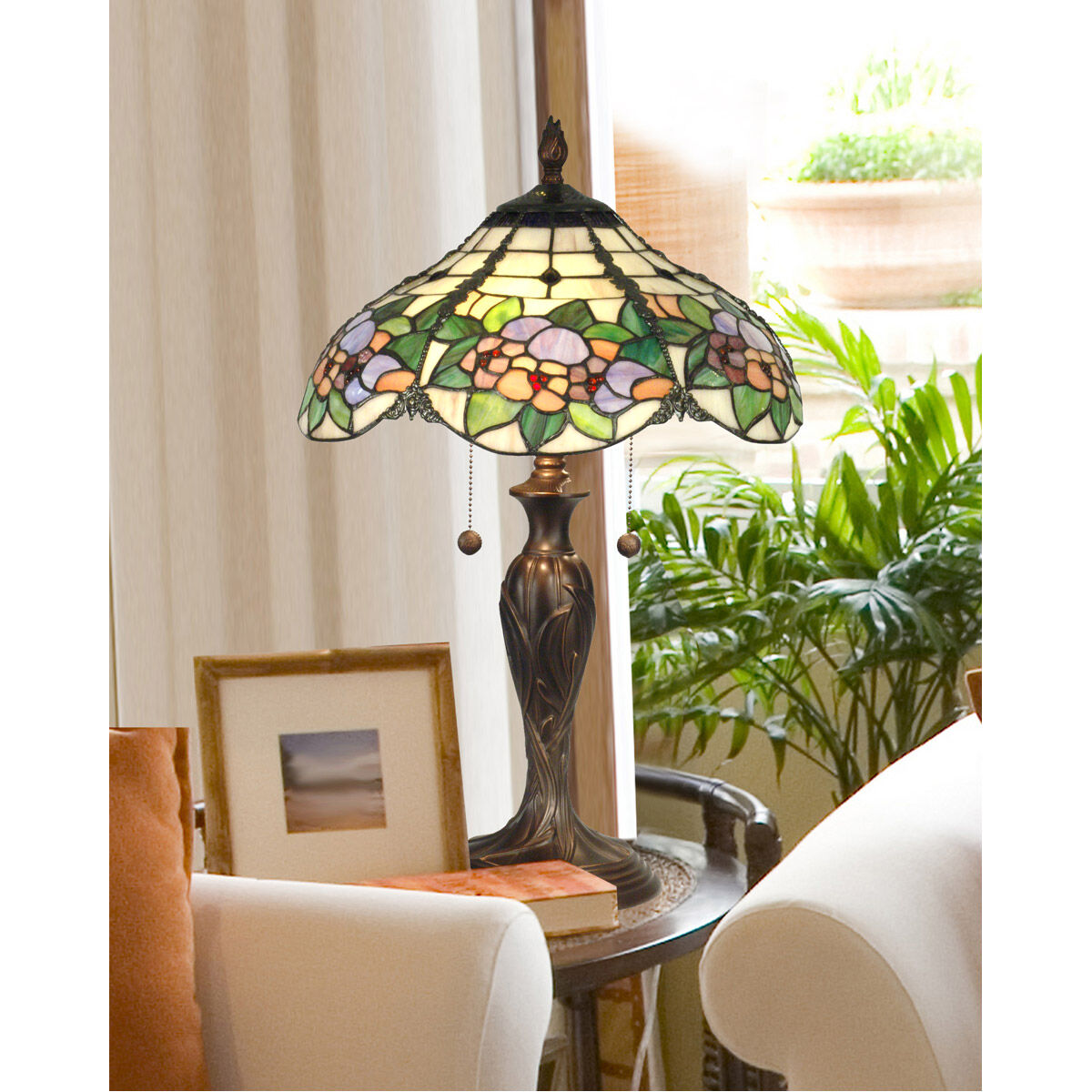 Dale Tiffany TT90179 Evelyn 23 inch 75.00 watt Antique Bronze Table Lamp Portable Light