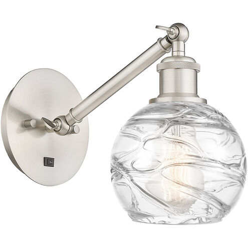 Ballston Athens Deco Swirl LED 6 inch Brushed Satin Nickel Sconce Wall Light
