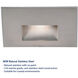 LEDme Step and Wall Lights 277 3.9 watt Stainless Steel Step Light in Red, LED, 24.62 inch