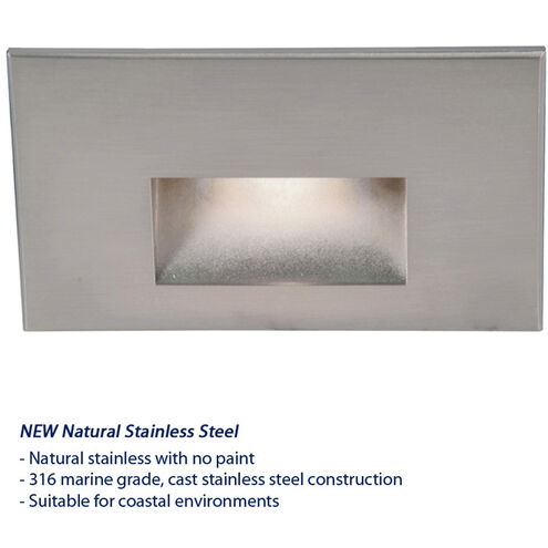 LEDme Step and Wall Lights 277 3.9 watt Stainless Steel Step Light in Red, LED, 24.62 inch