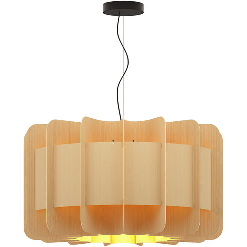Clarissa 1 Light 29.8 inch Black Pendant Ceiling Light in Ash/Ash, 30 in, WEP Collection