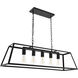 Resolute 5 Light 38 inch Black Pendant Ceiling Light