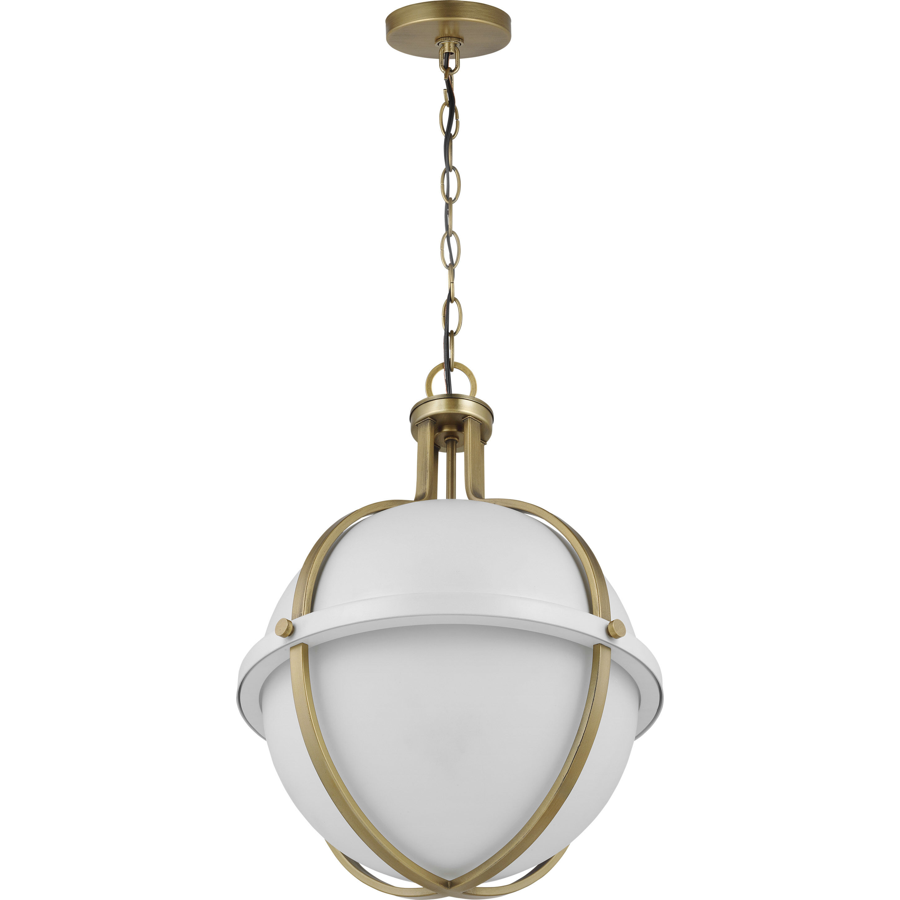 Lincoln 1 Light 16 inch Matte White Pendant Ceiling Light