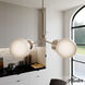 Hepburn 4 Light 30 inch Brushed Nickel Chandelier Ceiling Light, Large