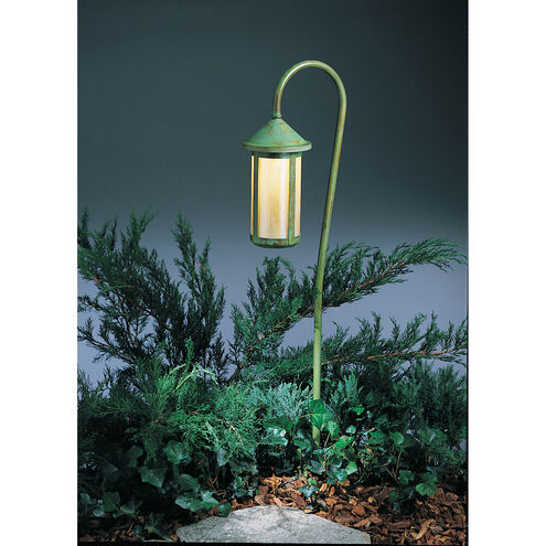 Berkeley 12V 18 watt Verdigris Patina Landscape Light in White Opalescent