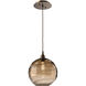 Terra 1 Light 9 inch Flat Bronze Pendant Ceiling Light in Terra Bronze