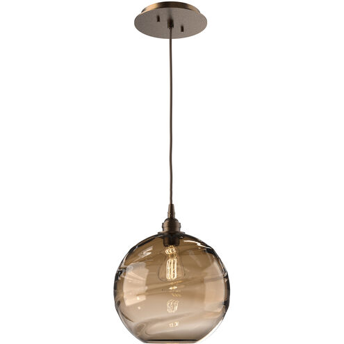 Terra 1 Light 9 inch Flat Bronze Pendant Ceiling Light in Terra Bronze