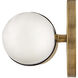 Ibiza LED 16 inch Heritage Brass Bath Light Wall Light