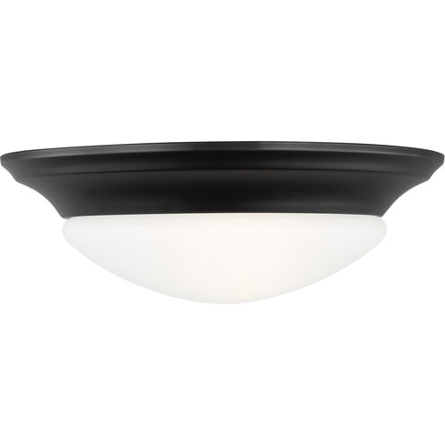 Nash 1 Light 11.5 inch Midnight Black Flush Mount Ceiling Light