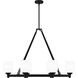 Penning 6 Light 38 inch Matte Black Island Light Ceiling Light