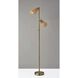 Cove 63 inch 60.00 watt Antique Brass Tree Lamp Portable Light
