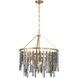 Gemma 7 Light 24 inch Modern Gold Chandelier Ceiling Light