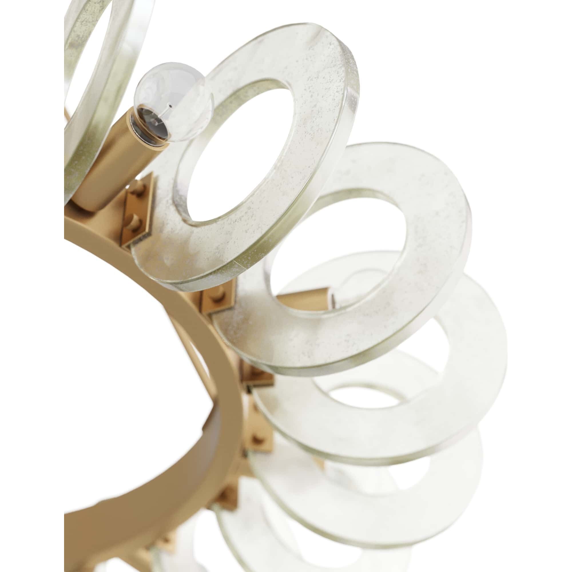 Trina 10 Light 32 inch Clear Seedy Chandelier Ceiling Light