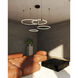Bruni LED 31.5 inch Black Chandelier Ceiling Light