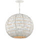 Panopolis 1 Light 20 inch White Pendant Ceiling Light