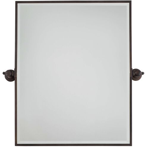 Pivot Mirrors 30 X 30 inch Dark Brushed Bronze Mirror in Dark Brushed Bronze Plated, Rectangle Beveled