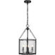 Barrington 4 Light 12 inch Matte Black Pendant Ceiling Light