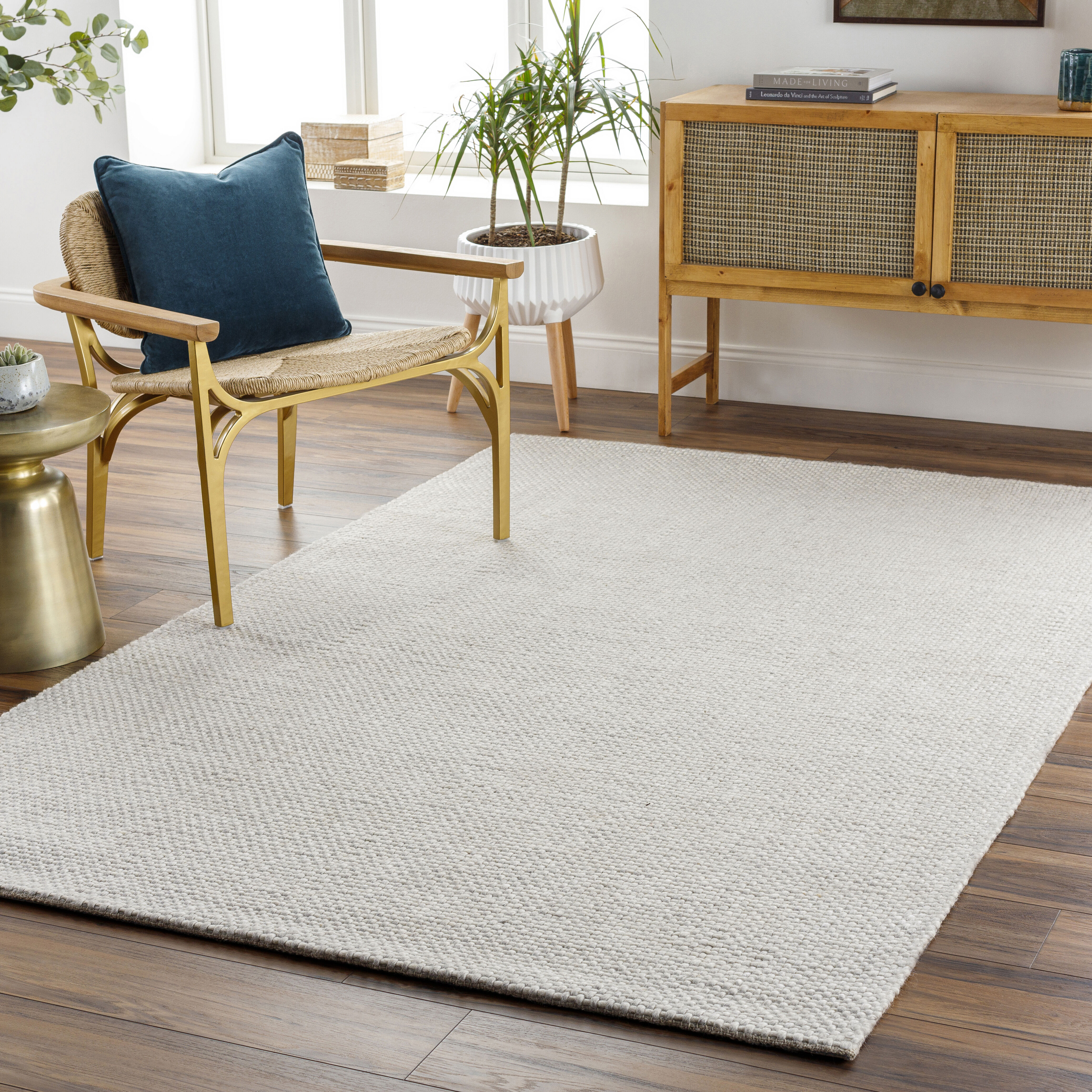 Solo 96 X 60 inch Light Gray Rug in 5 x 8, Rectangle