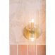 Tabitha 1 Light 5 inch Aged Brass Bath And Vanity Wall Light