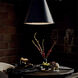 French Maid 3 Light 25.5 inch Blue and Polished Nickel Chandelier Ceiling Light