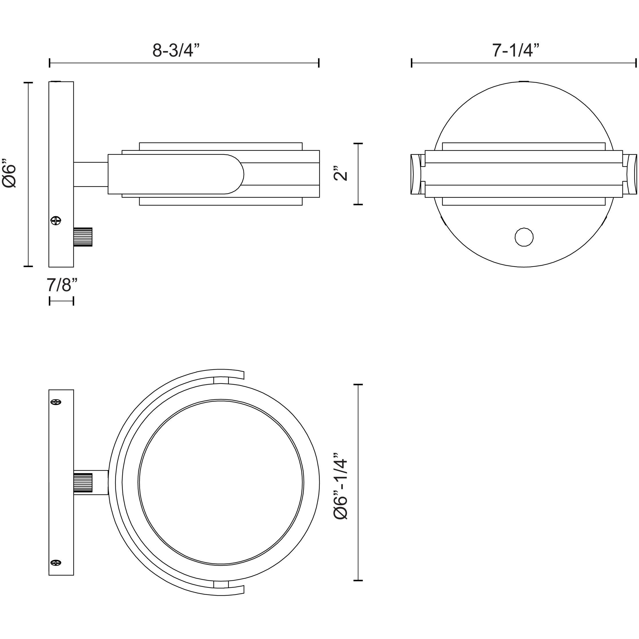 Blanco Wall/Vanity Light Wall Light in Polished Nickel