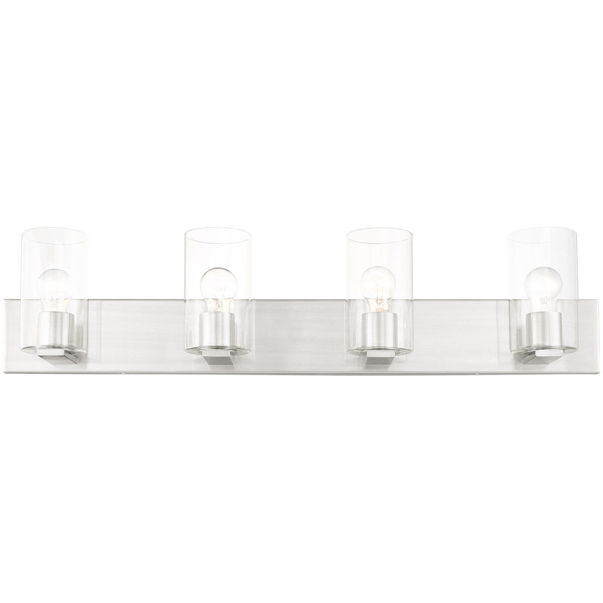 Zurich 4 Light 36 inch Brushed Nickel Vanity Sconce Wall Light