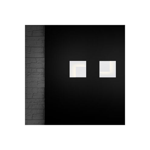 Corner Eclipse 8 inch Textured White ADA Sconce Wall Light