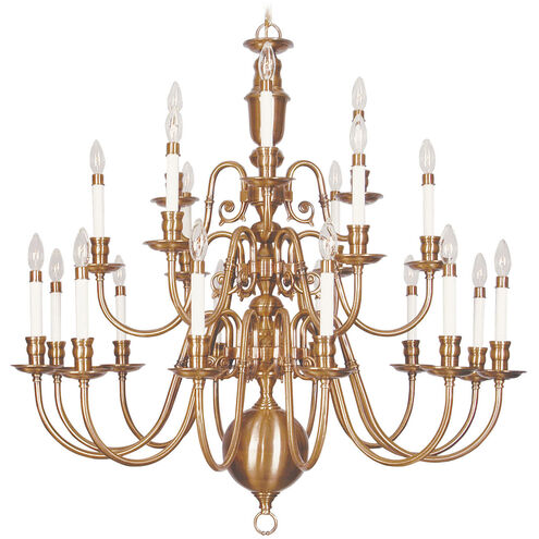 Beacon Hill 21 Light 42 inch Flemish Brass Chandelier Ceiling Light