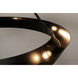 Swan 6 Light 53 inch Matte Black Chandelier Ceiling Light
