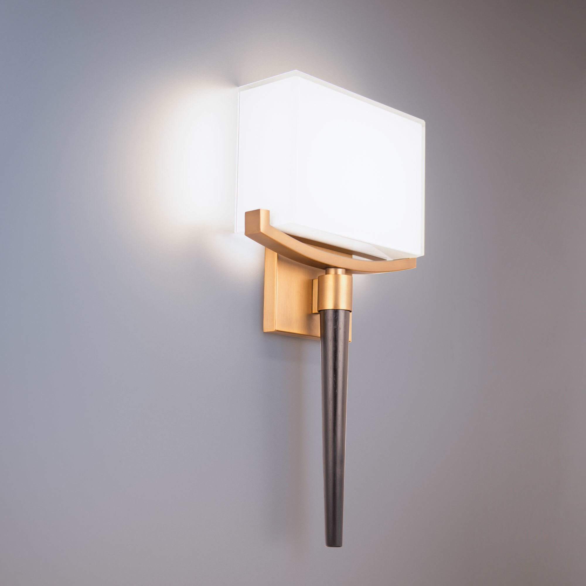 Muse Wall Sconce Wall Light in Aged Brass