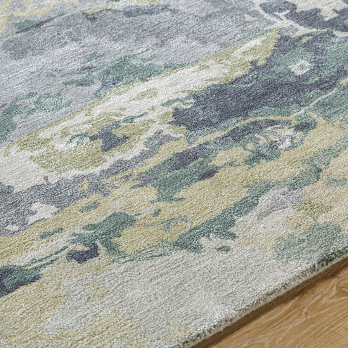 Kavita 120 X 96 inch Ash / Sage / Light Silver Handmade Rug in 8 x 10