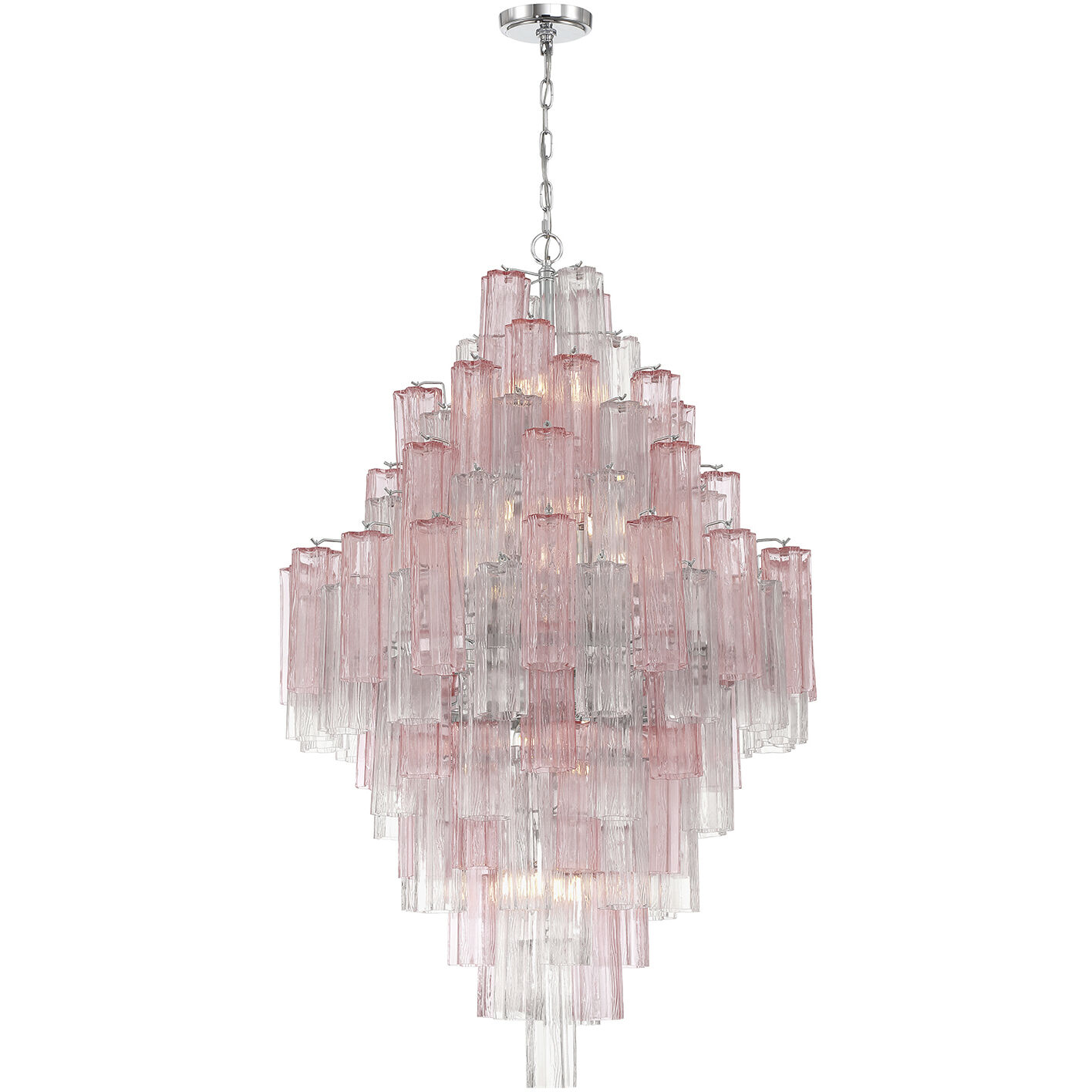 Addis 20 Light 31.5 inch Polished Chrome Chandelier Ceiling Light in Spring