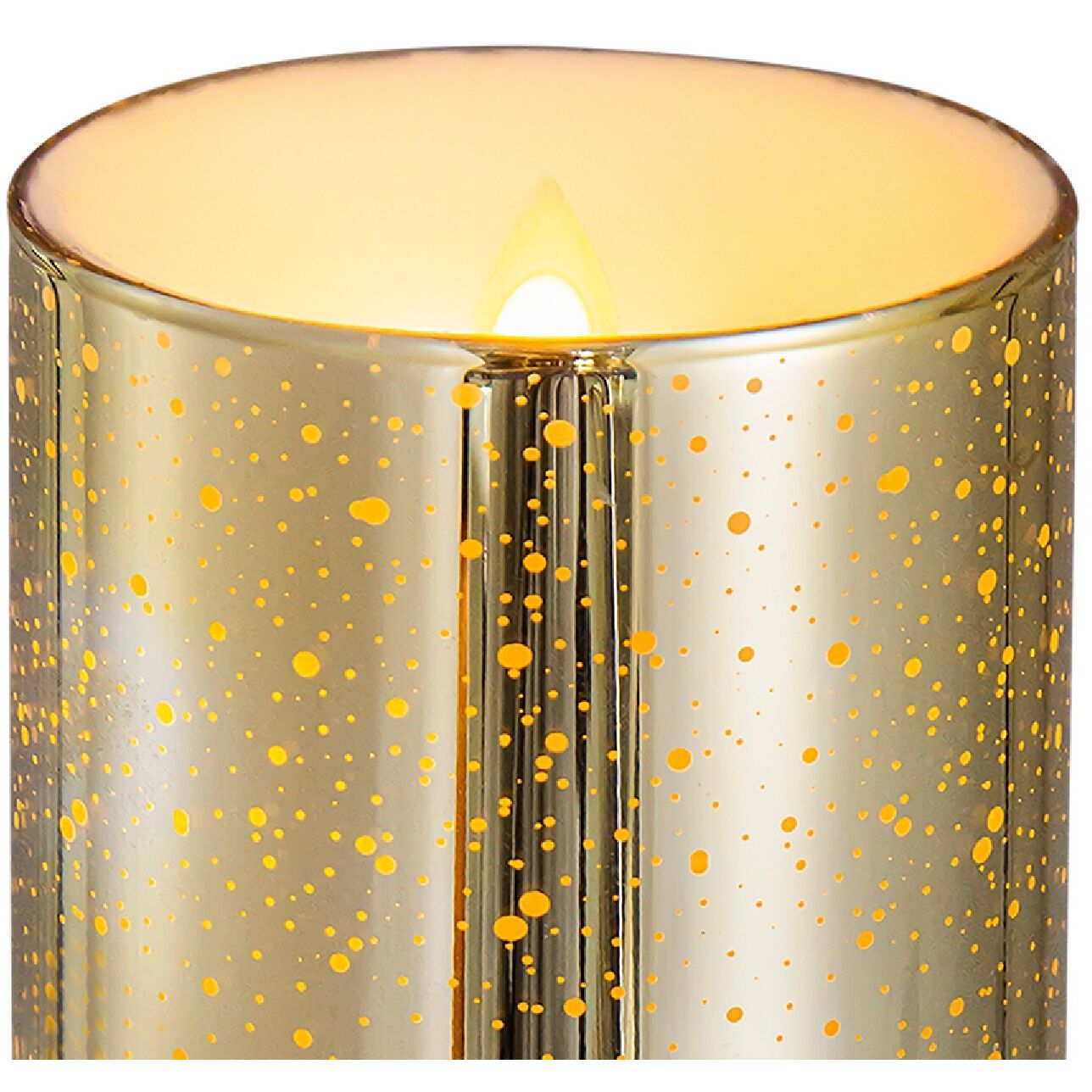 Speckled 6 X 3 inch LED Candle