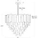 Glacier 16 Light 31 inch Clear Chandelier Ceiling Light, Large