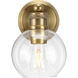 Hansford 1 Light 7 inch Vintage Brass Bath Vanity Wall Light