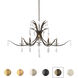 Signature Tinsley 8 Light 34.5 inch French Gold Chandelier Ceiling Light