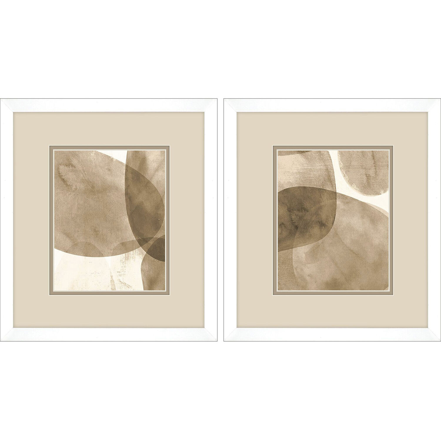 Neutral Object Brown and Beige and Neutral Framed Art, Propac