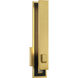 Sauvity LED 5 inch Soft Brass and Coal Wall Sconce Wall Light