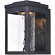 Salon LED 10 inch Black Outdoor Wall Mount in Water