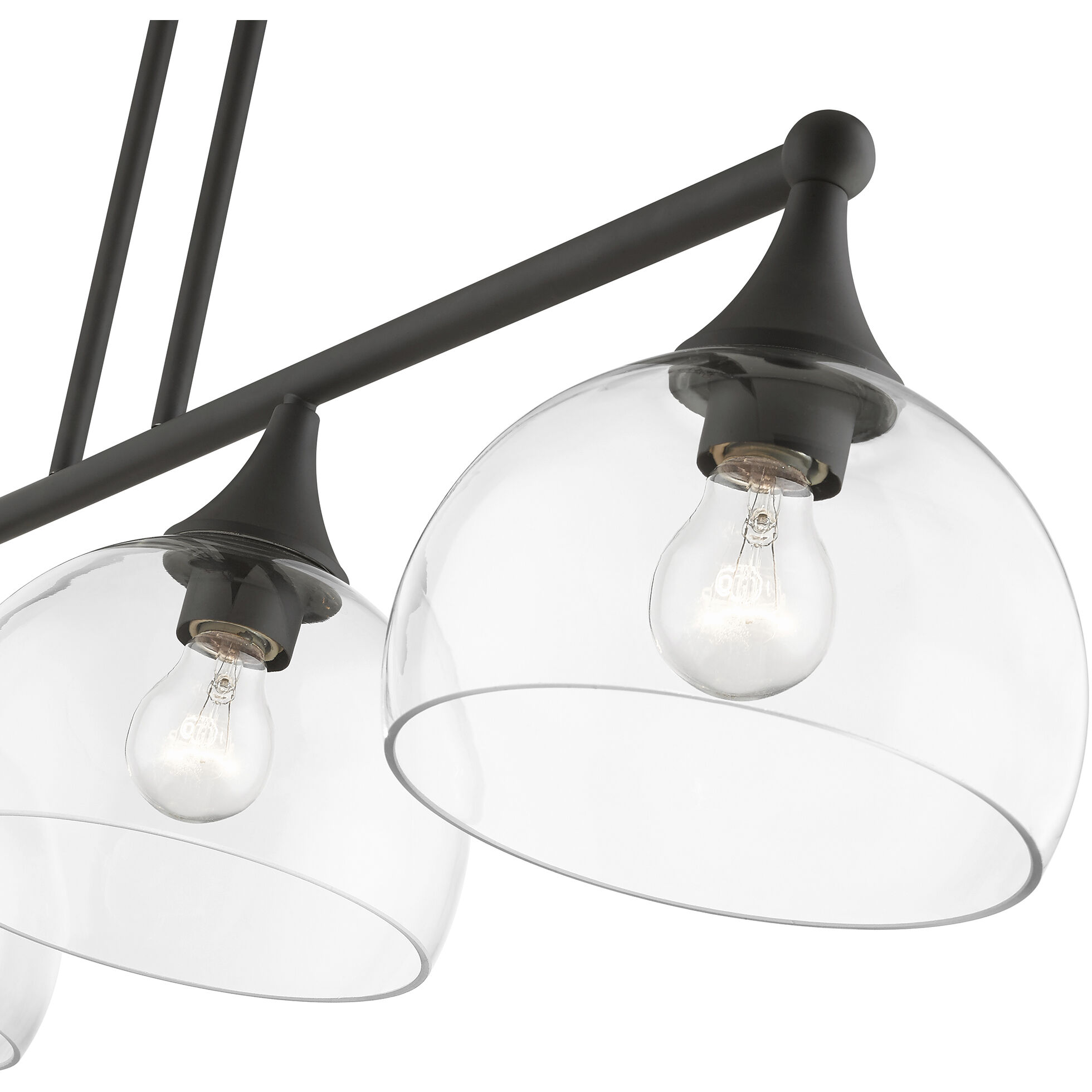 Glendon 4 Light 8.25 inch Bronze Large Linear Chandelier Ceiling Light