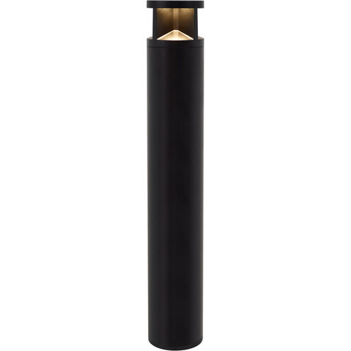 Sean Lavin Arkay Two 120 24.2 watt Black Outdoor Bollard in LED 80 CRI 3000K, In-Line Fuse, Integrated LED