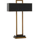 Otto 30.75 inch 40 watt Antique Brass and Oil Rubbed Bronze Table Lamp Portable Light