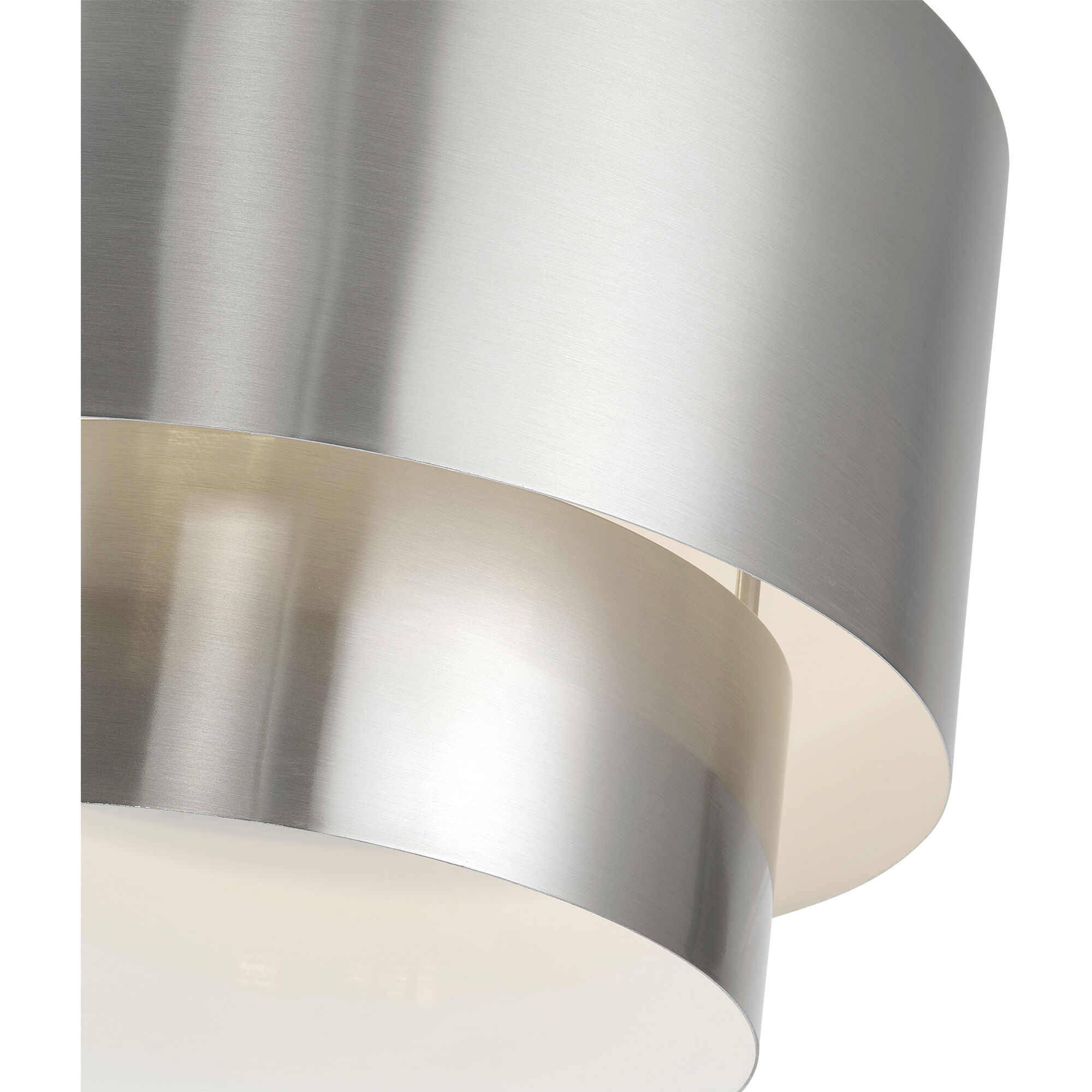 Zolana 2 Light 12 inch Brushed Nickel Semi Flush Mount Ceiling Light, Medium