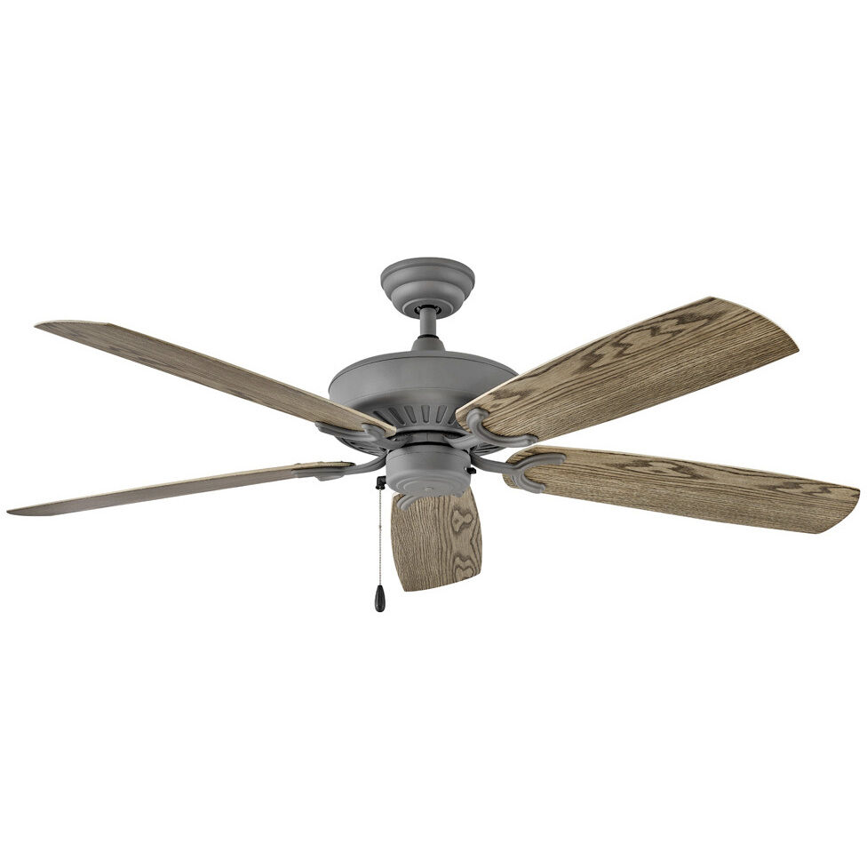 Oasis 60 inch Graphite with Driftwood Blades Fan, Coastal Elements